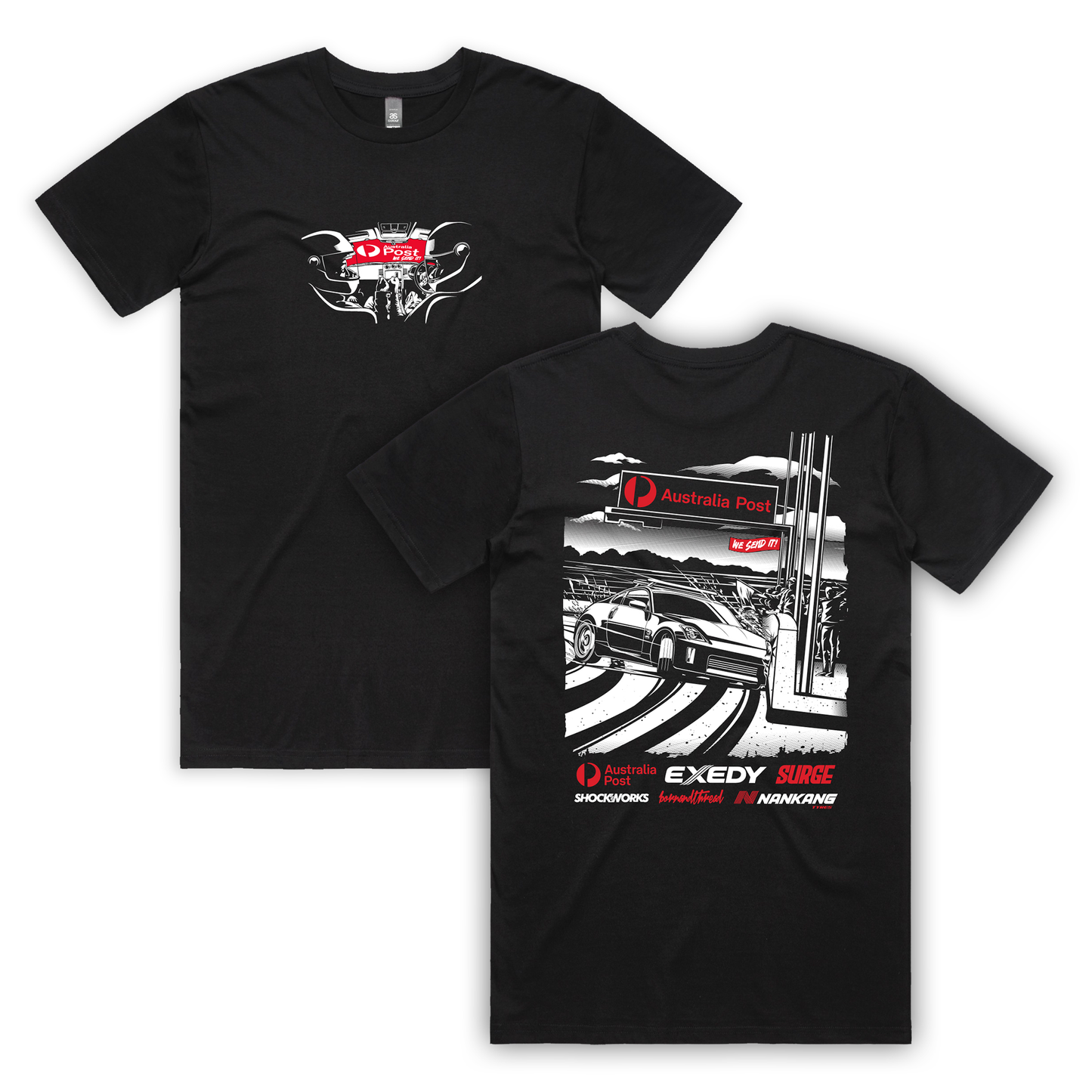 AUSTRALIA POST 350Z SEND IT T-SHIRT