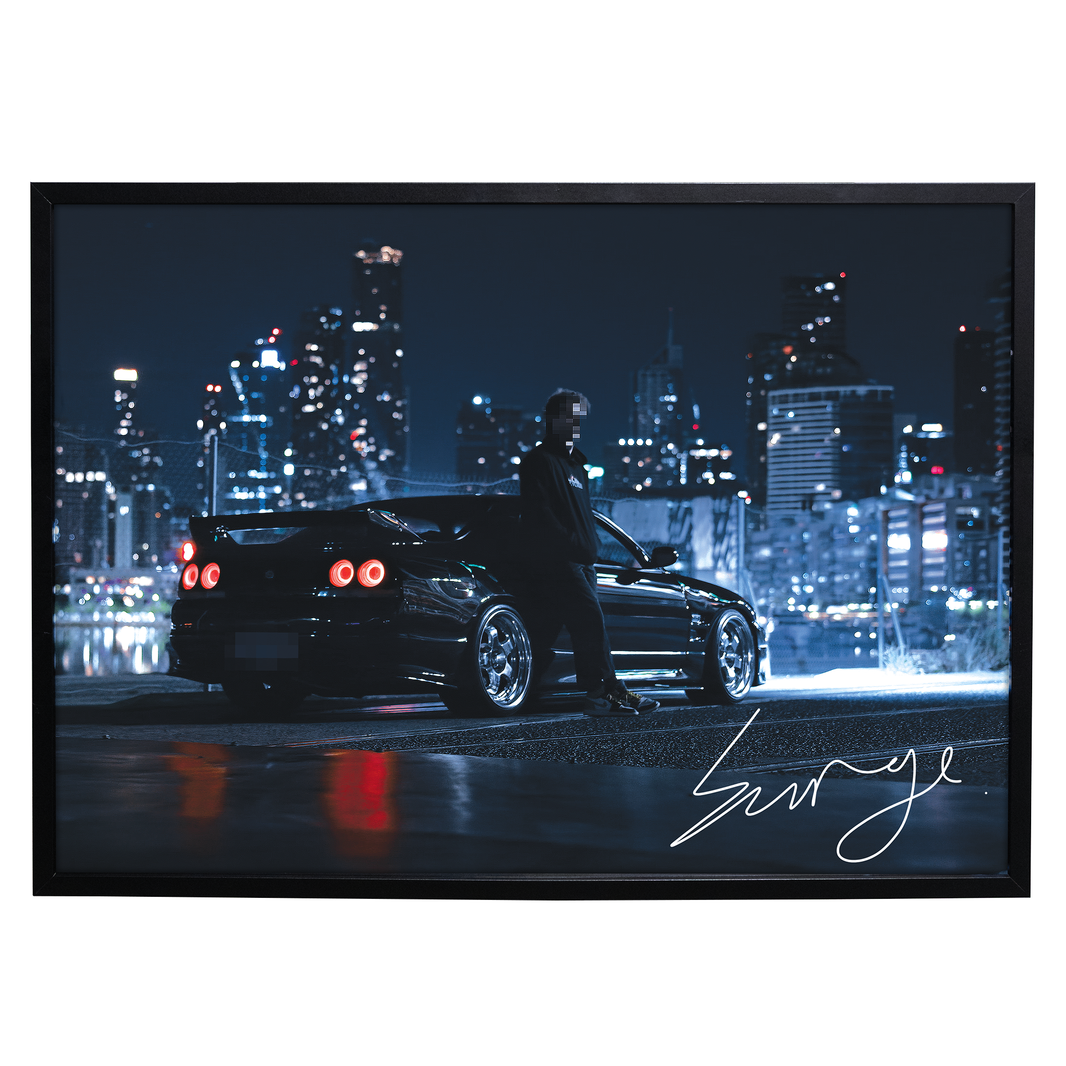 LIMITED EDITION R33 SKYLINE POSTER [AUTOGRAPHED]