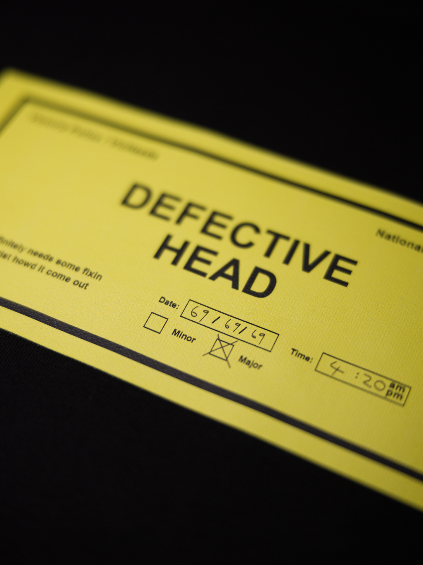 DEFECTIVE HEAD T-SHIRT